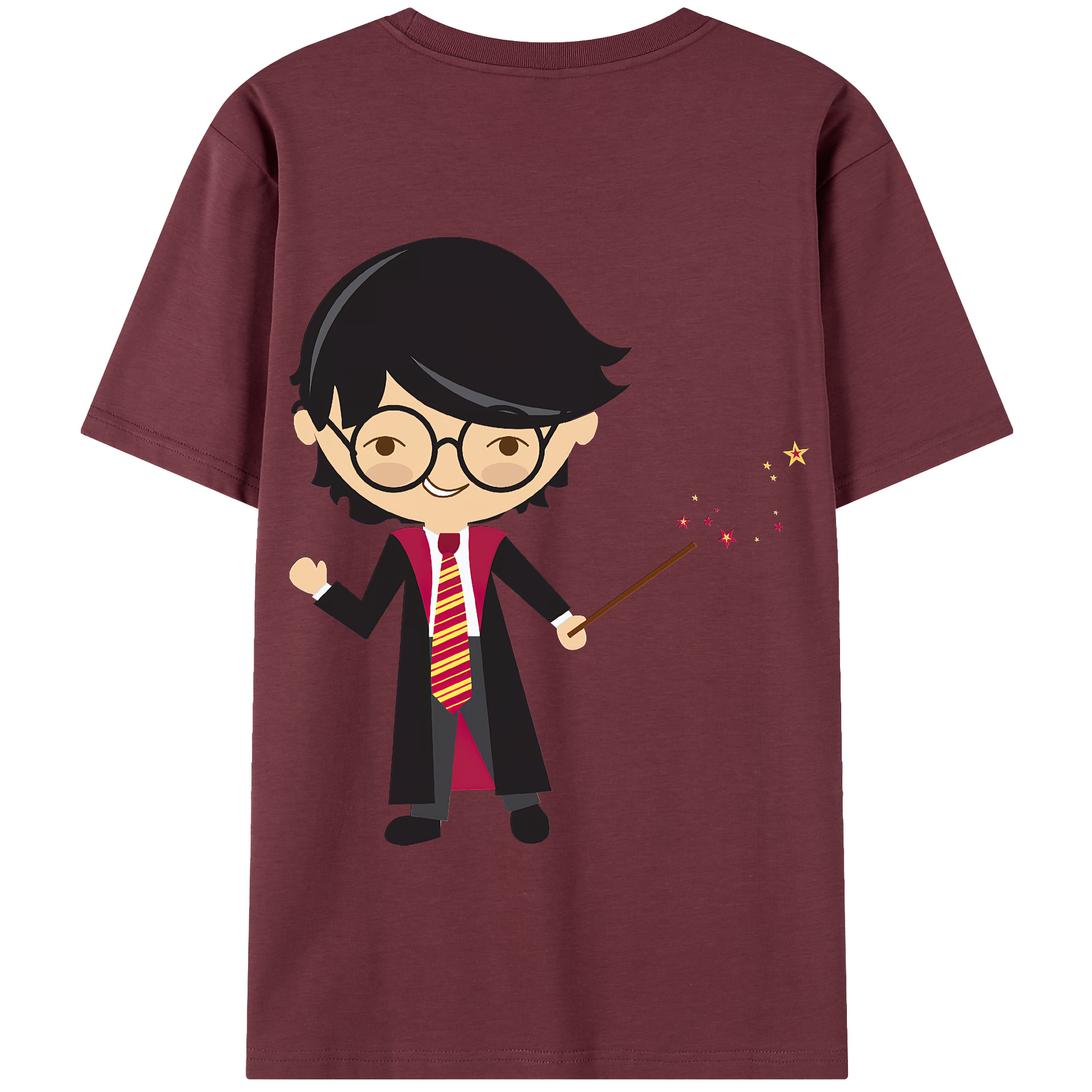 （画像用） Harry Potter ハリー・ポッターシリーズ 綿100％半袖Tシャツ（背面プリント）